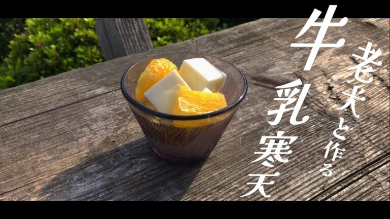 【保護犬と作る】レモンと牛乳寒天　　【２話】
