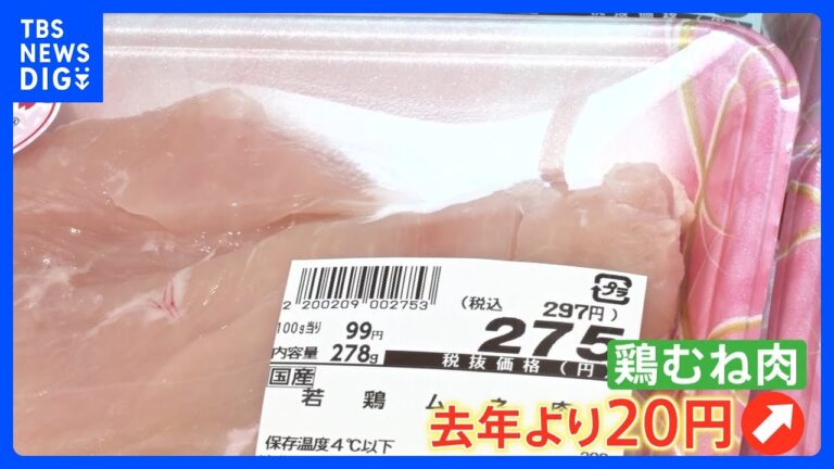 【「鶏むね肉」が過去最高値】家計の味方に“異変” チキン南蛮専門店「こんな事態過去初めて」　高騰のワケは？｜TBS NEWS DIG