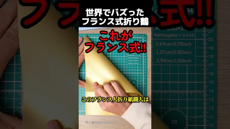 世界でバズったフランス式折り鶴