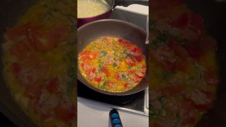 ツナと大葉のトマトクリームパスタを作ってみた #shorts #ツナと大葉のトマトクリームパスタ