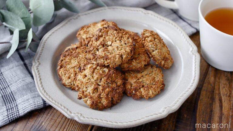 【トースターで作るオートミールクッキー】材料4つで完成！オートミールの消費にも♪