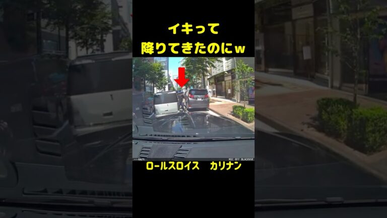 イキって車から降りてきた結果ｗ #shorts #ドラレコ