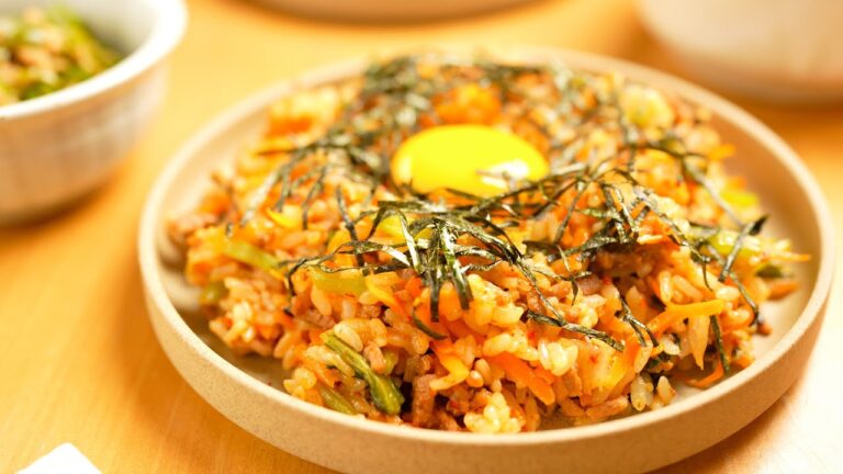 【簡単小松菜レシピ】たった15分!ビビンバはコレでいい♪チンするだけ。