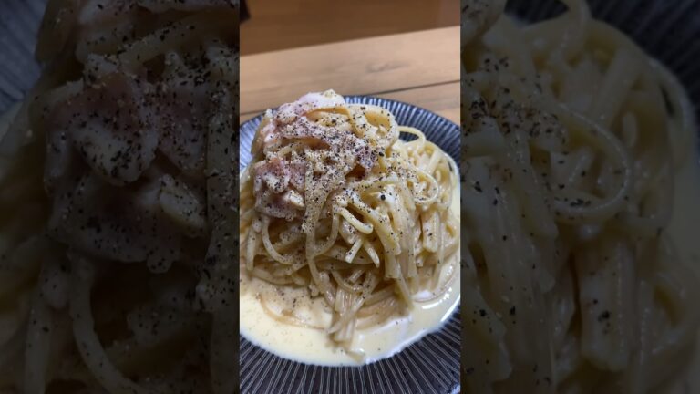 レンジで一撃！【レンチンカルボナーラ】　#レシピ #パスタ#カルボナーラ