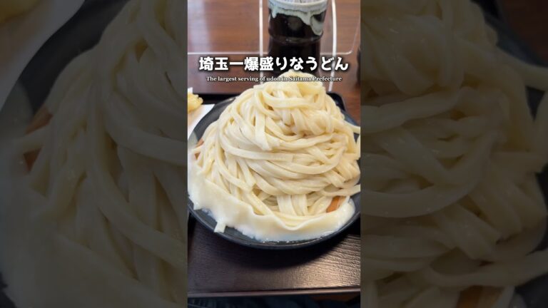 【爆盛り】埼玉一デカ盛りすぎるうどんがヤバかった！【さいたま市】
