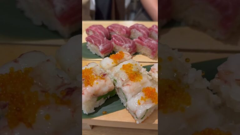 高コスパの押し寿司（High cost performance pressed sushi）五とニ　#名古屋グルメ #sushi #japanesefood #food #shorts