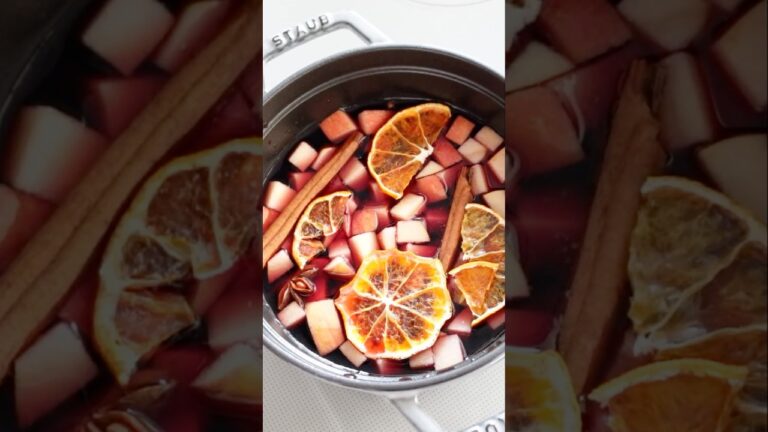 ポカポカ温まる⛄りんごのホットワイン🍎| Vin chaud | mulled wine | #Shorts