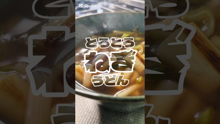 体温まる。とろとろ焦がしネギうどん🥢　#簡単レシピ #うどん