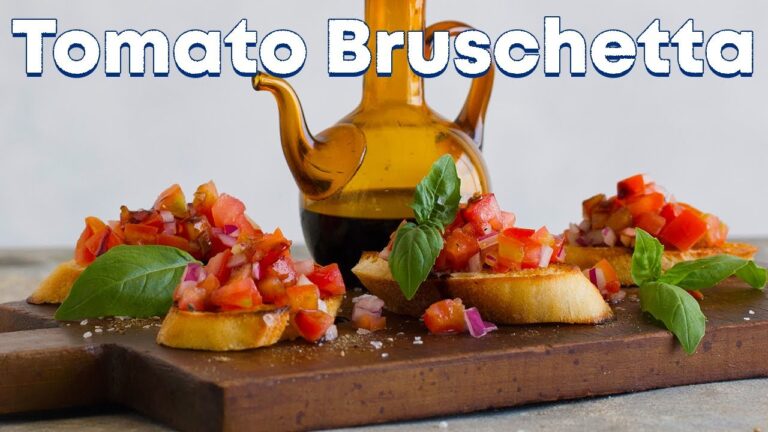 How To Make Easy Italian Tomato Bruschetta! | Eitan Bernath