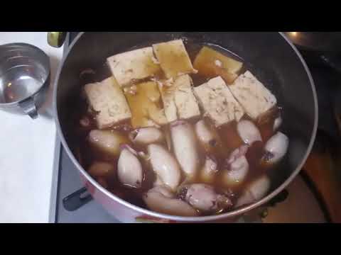 🦑イカと豆腐の甘辛煮もの：全編1⃣