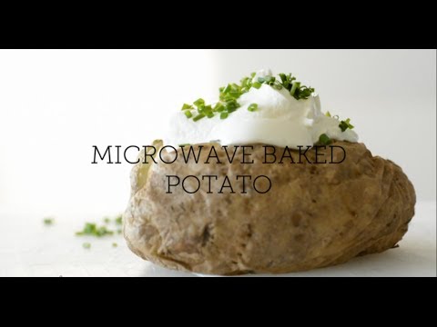 How to Make: Microwave Baked Potato with Sour Cream and Chives | レシピ - 珍味毎日 | レシピ - 珍味毎日