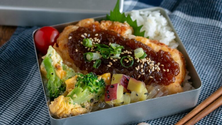 【節約弁当】美味しいソースでご馳走弁当　#1060  #bento  #ideas #Japanese