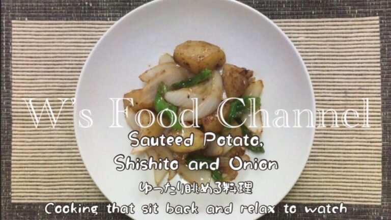 じゃがいも、ししとう、玉ねぎの炒め物[簡単レシピ]おうちごはん、インスタ映え(vlog)(料理音)ASMR Sauteed Potato,shishito and onion[CookingMovie