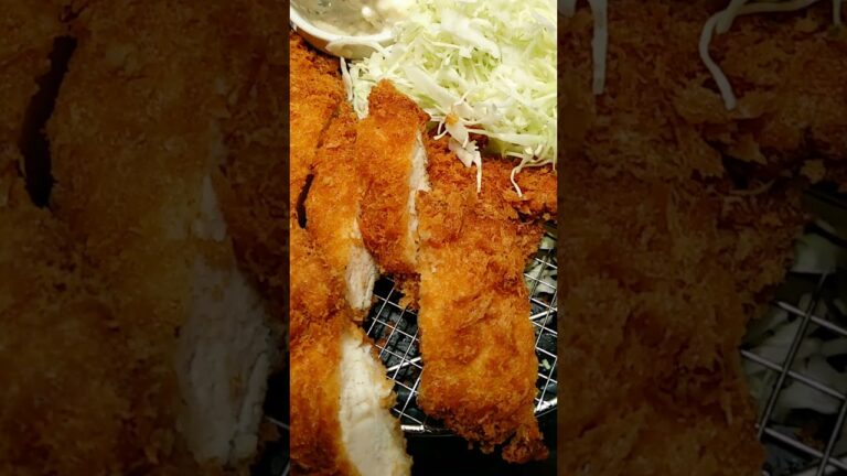 #Shorts 【ササミカツ定食】ふわふわサクサクボリューミーのささみカツ🎵