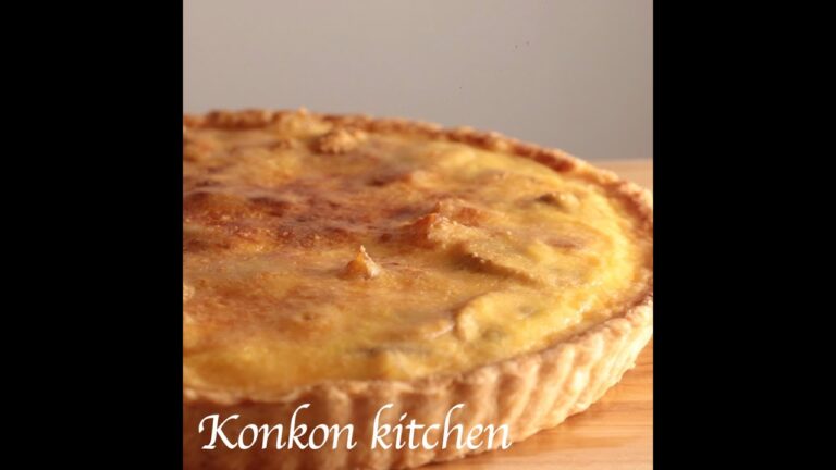 【マッシュルームのキッシュ】手作りの生地で作るマッシュルームのキッシュの作り方 #shorts