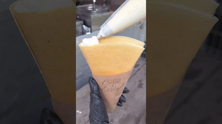 デザートの女王👑 オレンジ×キャラメルの贅沢クレープ🧡 #crepe #チョコパイ #勝利 #チョコパイ #勝利 #food #チョコレートメランコリー #cake #icecream