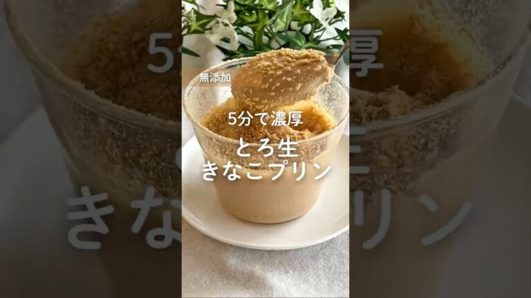 とろ生きなこプリン