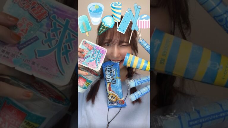 【水色のアイスでasmr🩵】#asmr#ASMR#アイス#icecream#soda#サイダーアイス#サイダー#ソーダ#ガリガリくん#爽#森永製菓 #グリコ#江崎グリコ#glico#赤城乳業