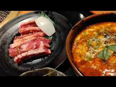 焼肉定食 ユッケジャンスープ  安楽亭