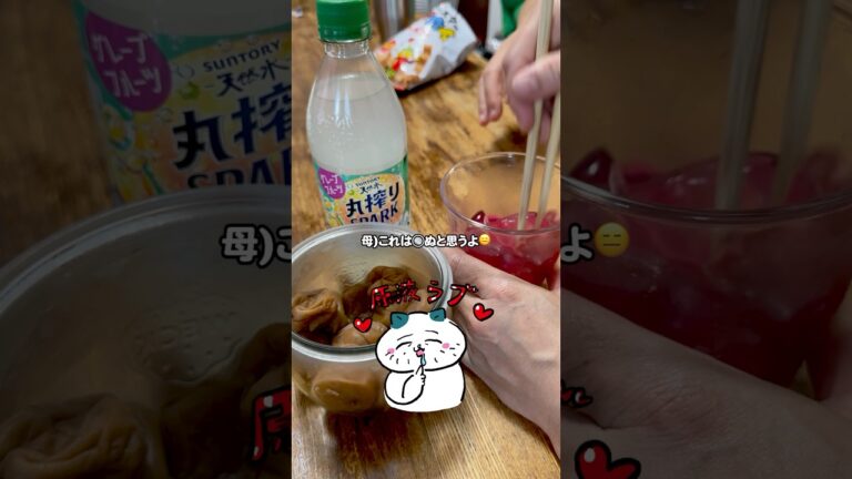 絶対に疲労が溜まりすぎている娘専用赤しそジュース #家族の時間 #疲労回復 #紫蘇#赤しそ