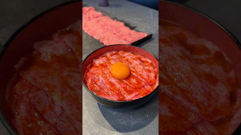 待望の復活！贅沢なとろける合法ユッケ丼😋#たもグルメ #japanesefood