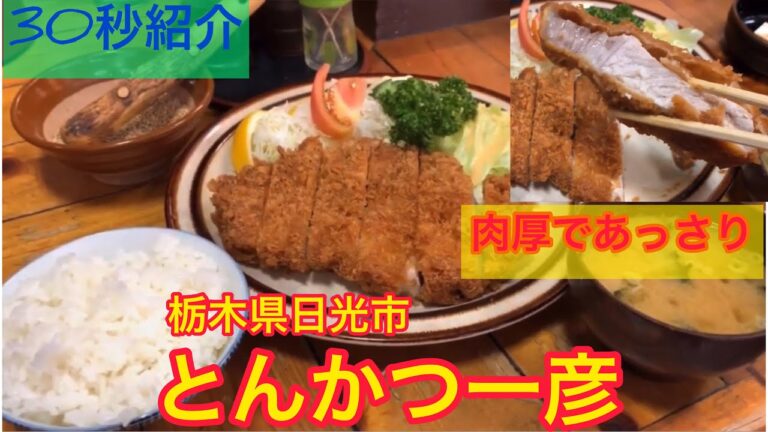 【日光の老舗とんかつ屋さんの絶品ロースカツ】とんかつ一彦【栃木県日光市】30秒紹介#shorts