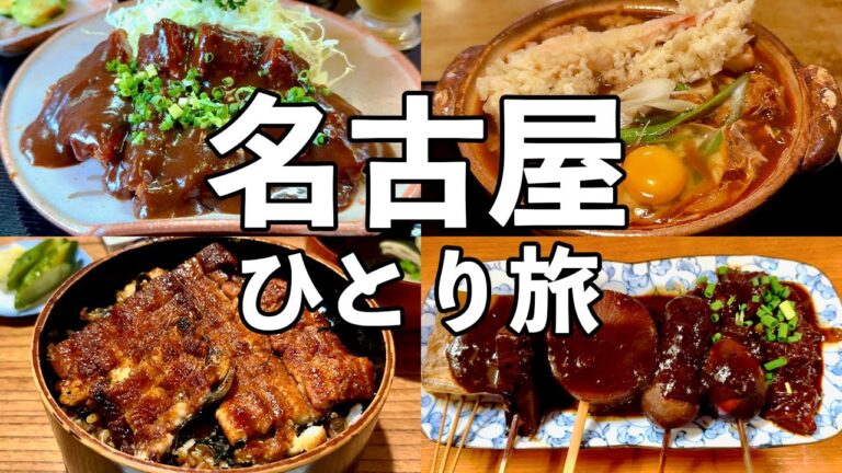 【名古屋ひとり旅】“茶色はうまい”名古屋グルメ６軒食べ飲み歩き・味噌カツ・煮込みうどん・ひつまぶし