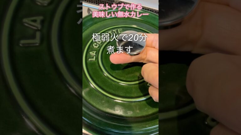 ストウブで作る無水カレー　鶏胸肉がしっとり#shorts #cooking #kitchen