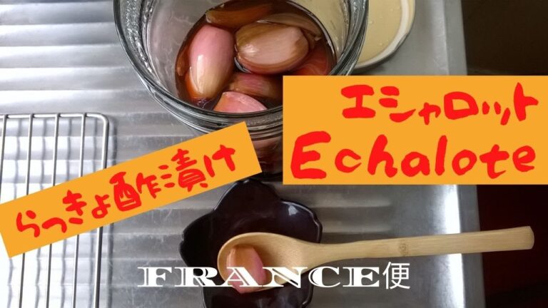 うちの台所は狭い　-Table 123　エシャロットでらっきょ漬けもどきっ　飲んだ後のティパック棄てないでねん　Echalote Marinée Vinaigrette,  Thé usagé