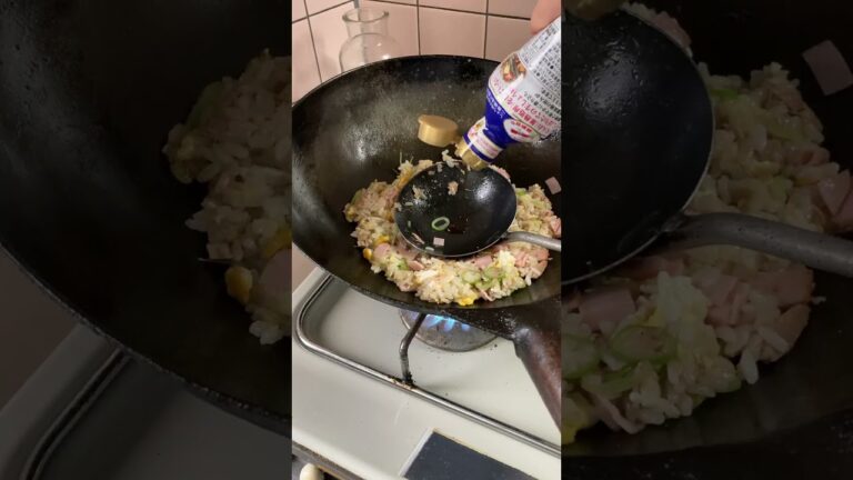 ツナ炒飯で今日も朝からヘビーにキメます！ #shorts