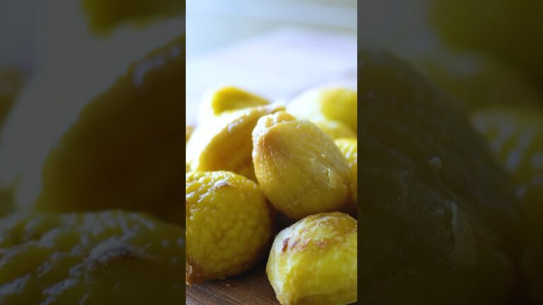 超簡単 栗の皮むき 鬼皮も渋皮もペロっとむける！