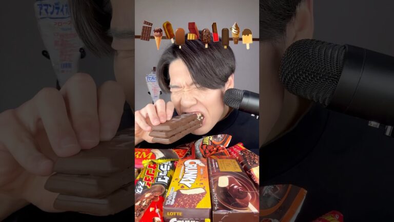 【大食い】チョコアイス爆食い🍫🍨#shorts #チョコレート #飯テロ #大食い #mukbang #asmr