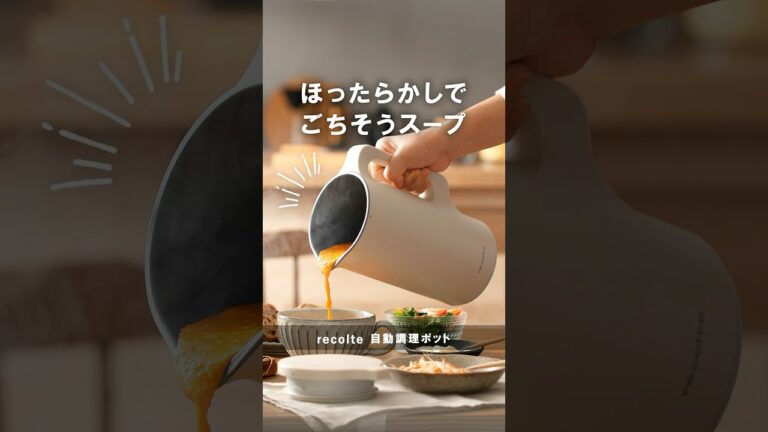 ほったらかしでごちそうスープが完成！レコルト 自動調理ポット