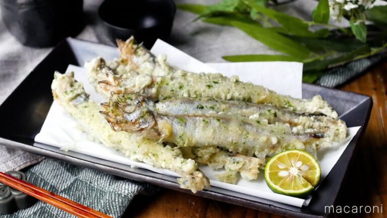 【磯香るししゃもの青のり天ぷら】天ぷら粉がなくてもサクサク！おつまみにも♪