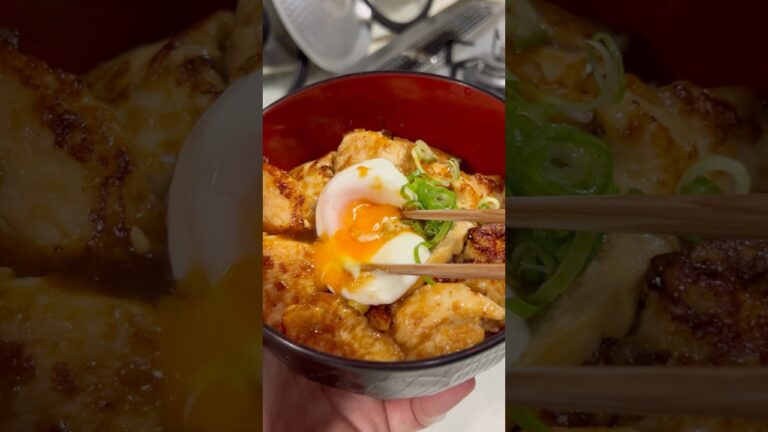 30kg痩せた男が食べている鶏焼き肉丼の作り方を紹介します！#shorts #short