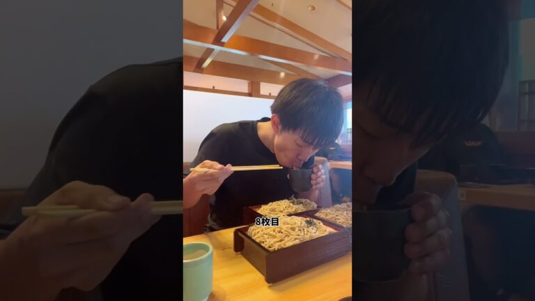 【60分そば食べ放題】記録は！？ #北海道 #大食い #food #グルメ