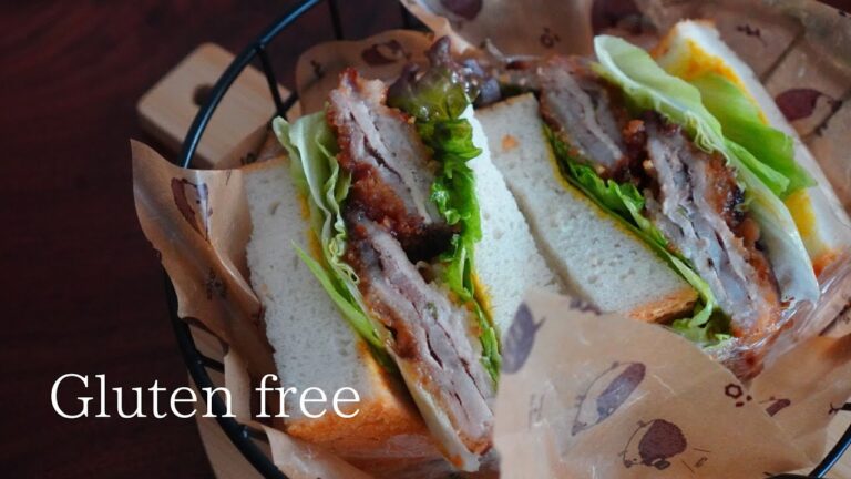 【グルテンフリー】米粉カツサンド｜自家製米粉パン粉｜揚げないとんかつ