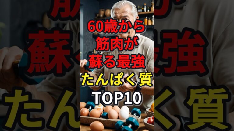 60歳から筋肉が蘇る最強のタンパク質トップ10 #健康 #病気 #予防医学 #たんぱく質