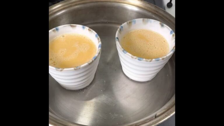 フライパンでプリン　アーモンドミルク使用