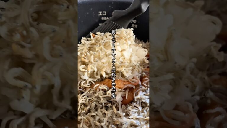 ˗ˏˋ 梅とちりめんじゃこの炊き込みご飯  ˎˊ˗