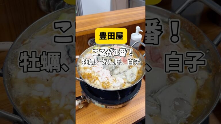 【あん肝、牡蠣、白子の絶品鍋】本当は教えたく無いめっちゃ旨い店！豊田屋！