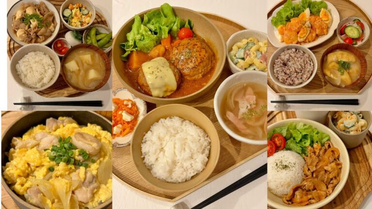 【1週間献立】自炊最高🥹やっぱり自分で作るご飯が1番好き。 親子丼 | 肉豆腐 | 煮込みハンバーグ | ポークケチャップ | エビマヨ