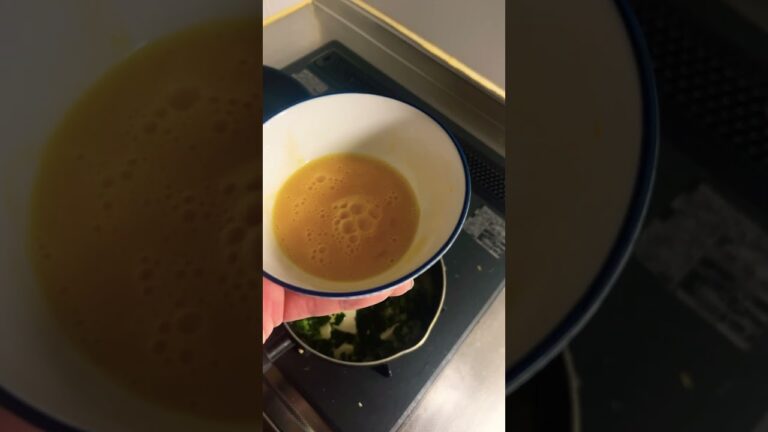 ローテンションで作るきょうの料理（ほうれん草と豆腐の卵とじ）