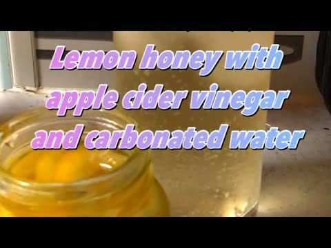 リンゴ酢と炭酸水のレモンハチミツLemon honey with apple cider vinegar andcarbonated water #shorts @TsubakiChannel-m5v