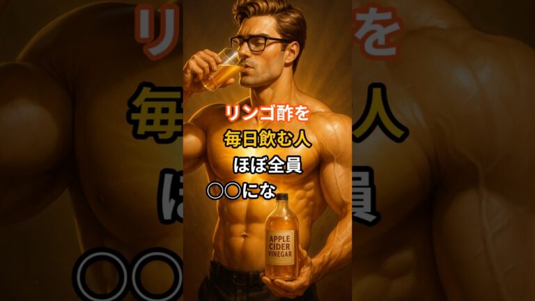 リンゴ酢を毎日飲む人、実はぼぼ全員〇〇になります #リンゴ酢を #健康