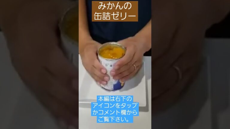 みかんの缶詰ゼリーを作ってみた！