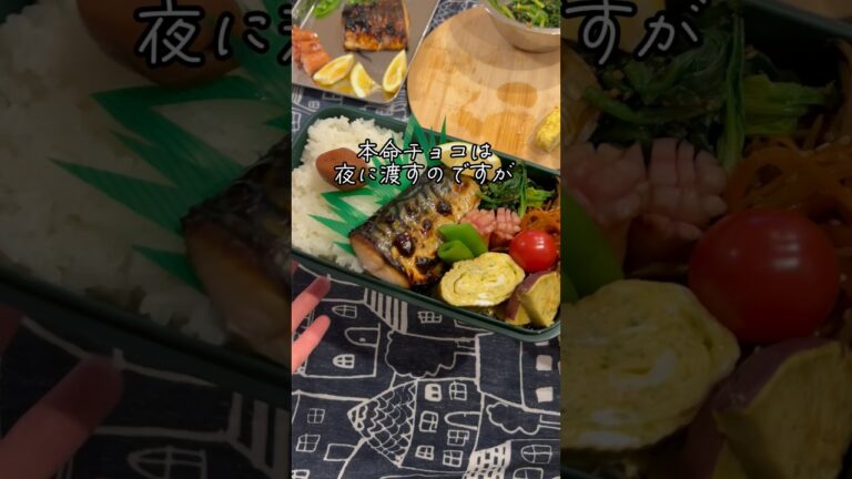 鯖の塩焼き弁当詰めていきます！今日も元気にいってらっしゃい！#お弁当詰め方 #お弁当記録 #お弁当作り #shorts