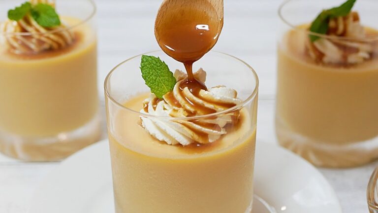 【電子レンジで簡単】塩キャラメルプリン バズスイーツ How to make the No-Bake Caramel pudding that definitely melts your brain