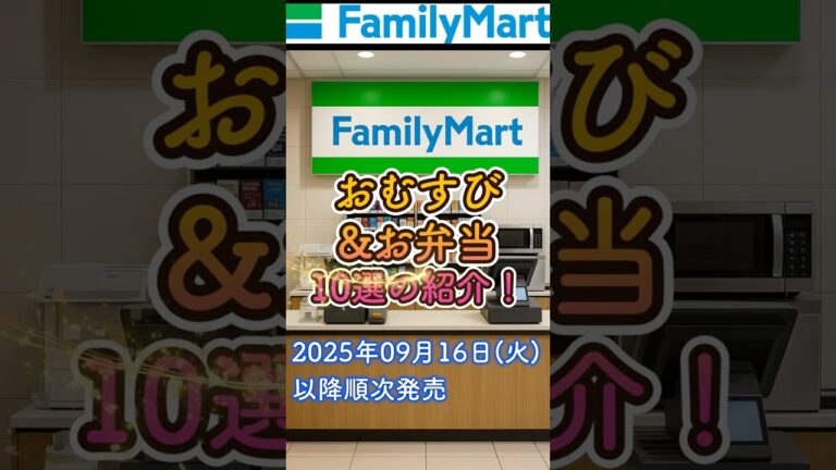 【9/16発売】勝手にCM風！ファミリーマート新作おむすび&お弁当10商品紹介｜FamilyMart Japan New Products #FamilyMart #コンビニ