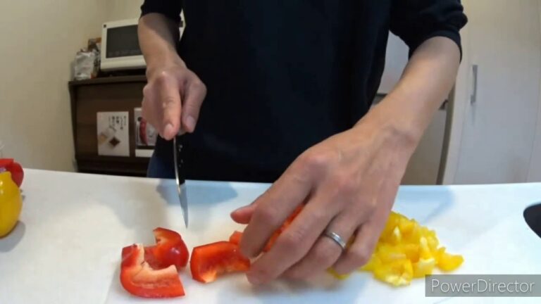 逆再生 ・ パプリカの切り方 ''reverse playback'' let's cut vegetables